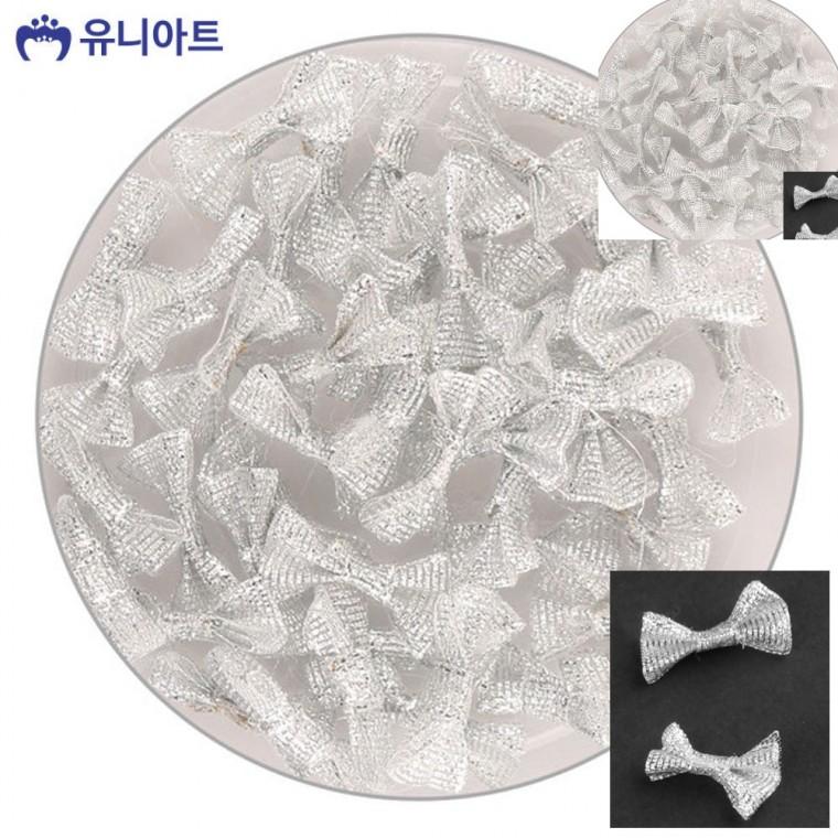 꼬마리본 은색 리본 1통 선물상자리본 포장리본끈 화분리본