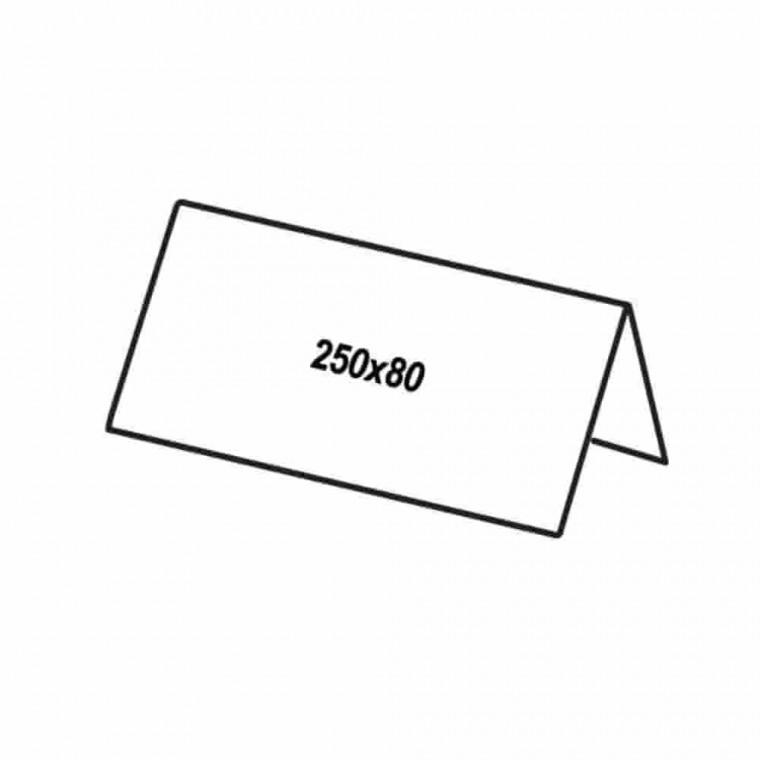 쇼케이스 양면250x80 아크릴쇼케이스 아크릴꽂이판 카운터안내판 메뉴판꽂이 이름표꽂이