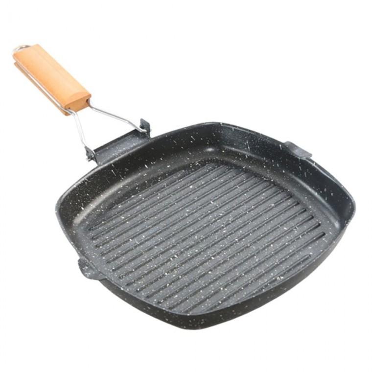 캠핑용 접이식 코팅 후라이팬 1p 바베큐그릴 구이팬