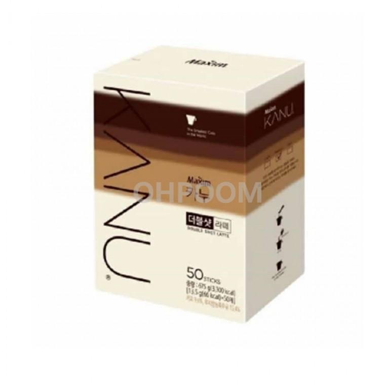 카누 더블샷라떼 13.5gx50T 일회용커피믹스 커피믹스 카페라떼