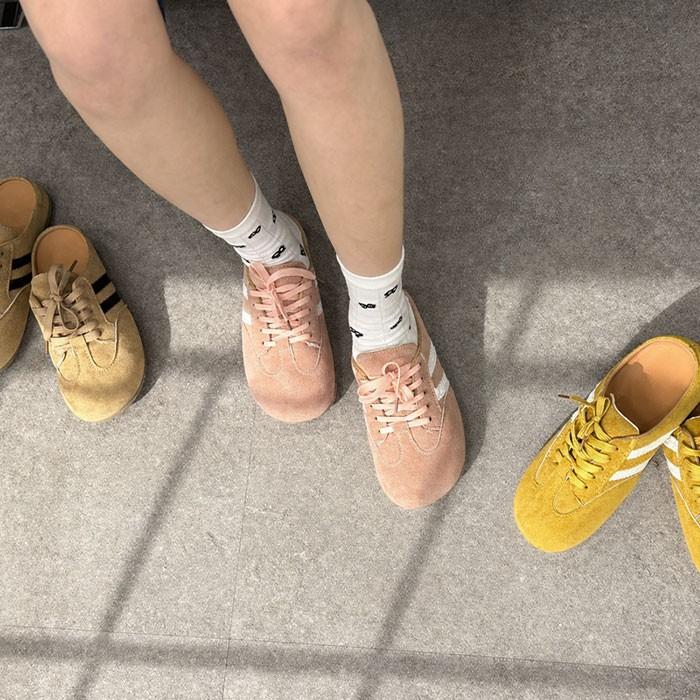 사뿐 투라인 뮬 스니커즈 3color / 여성 블로퍼 슬립온 슬리퍼 운동화
