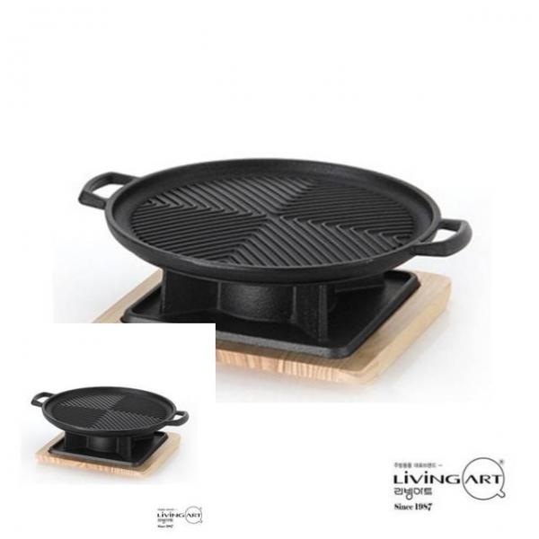 불판 무쇠 그릴팬 25cm 고기불판 삼겹살불판