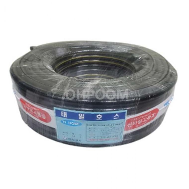 물호스 편사호스 흑 16mm 50M 편사호스16mm 물호수 pvc호스