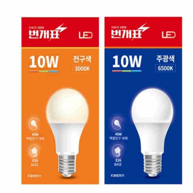 LED전구 10W 삼파장전구 형광등 소켓전구 주방전구 안정기내장형