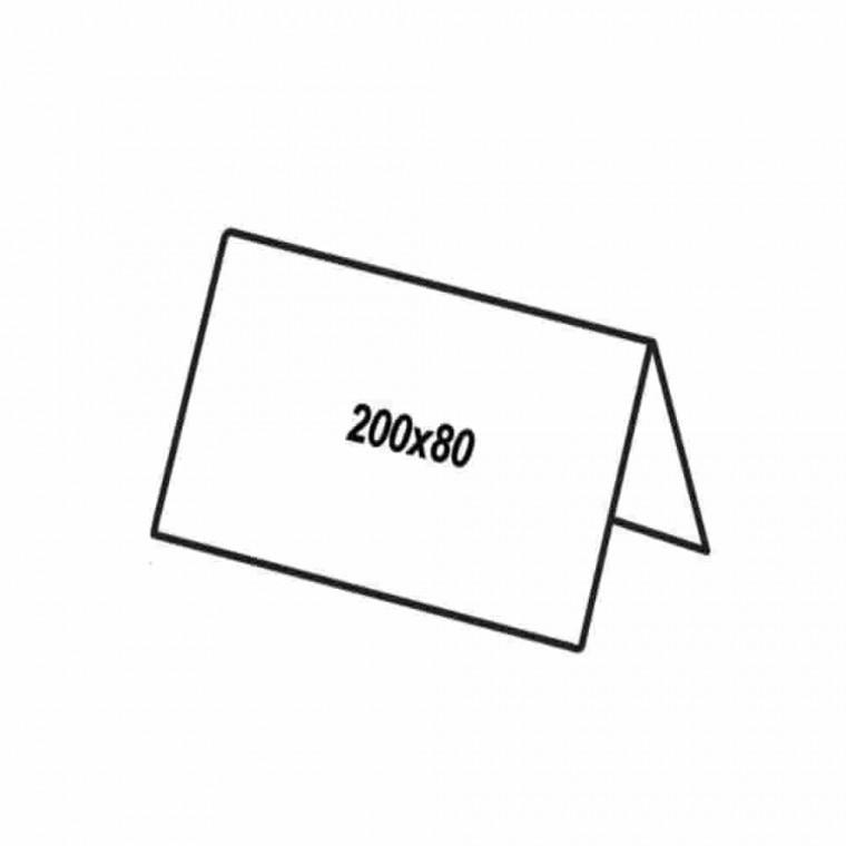 쇼케이스 양면200x80 3EA 테이블안내판 가격표꽂이 홍보물거치대 가격표시판 테이블쇼케이스