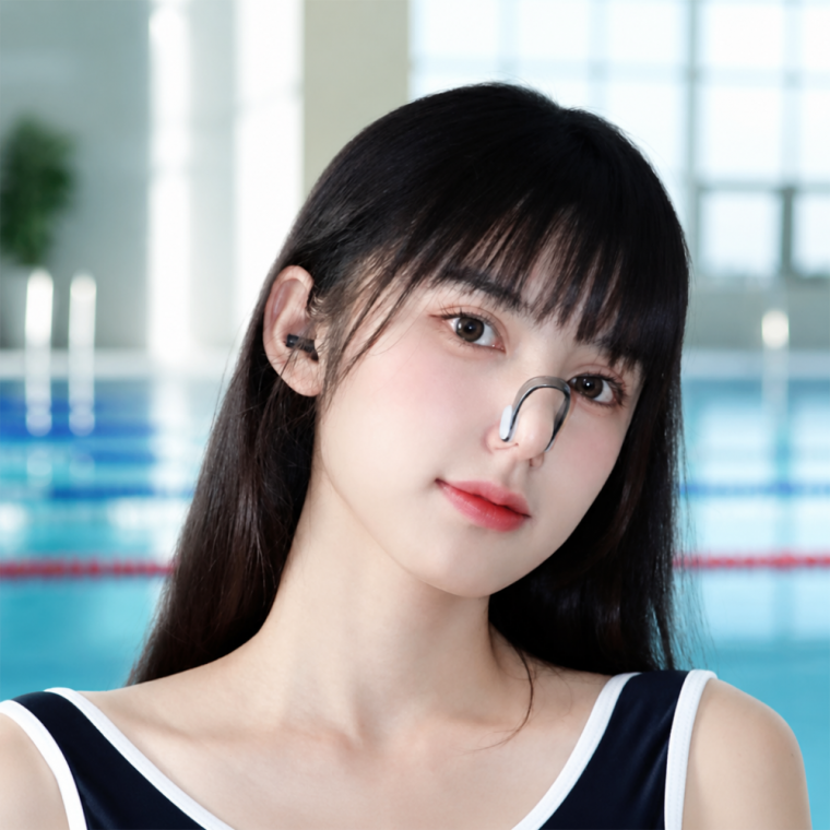 수영용품 코마개 노즈클립 화이트 케이스포함 실리콘 실내 물놀이