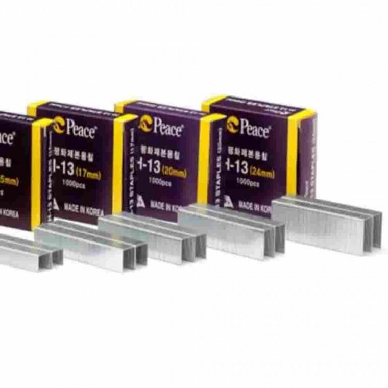 스테플 13호침 소용량 12mm 1000pcs 데스크소품 사무용소모품 스테이플러심 프린트물정리