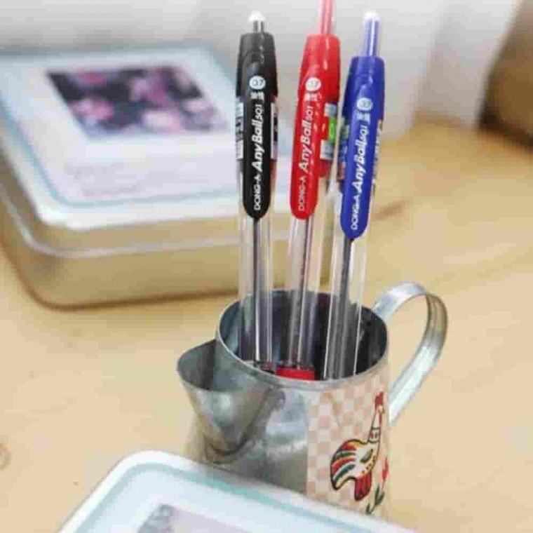 애니볼 0.5mm 흑 다스12개입 필기볼펜 공부볼펜 편한볼펜 학생볼펜