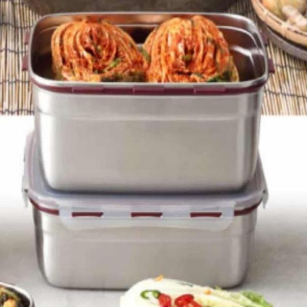 스텐 김치통 4.8L 스테인레스통 스테인레스용기