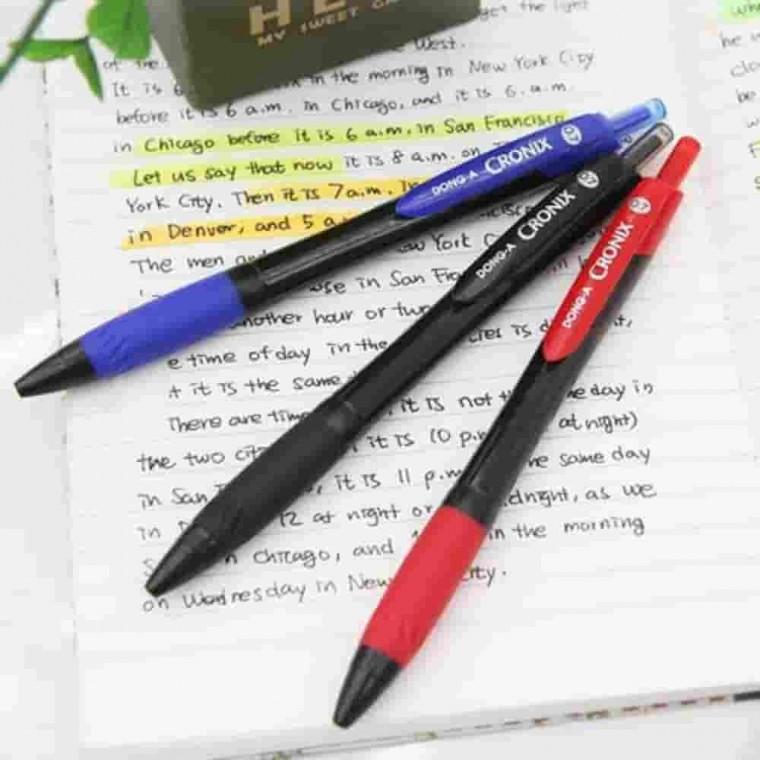크로닉스 0.7mm 흑색 다이어리펜 필기용펜 고시생볼펜 필기감좋은펜