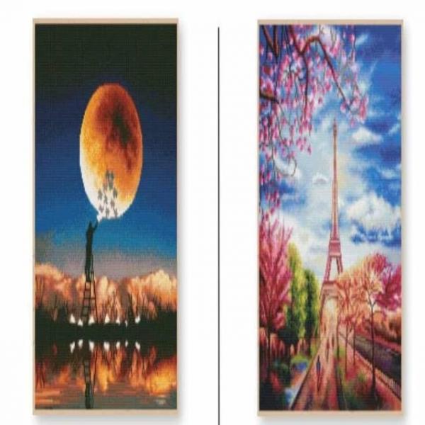 DIY 보석십자수 꽃화병 40x50 비즈아트 보석십자수공예