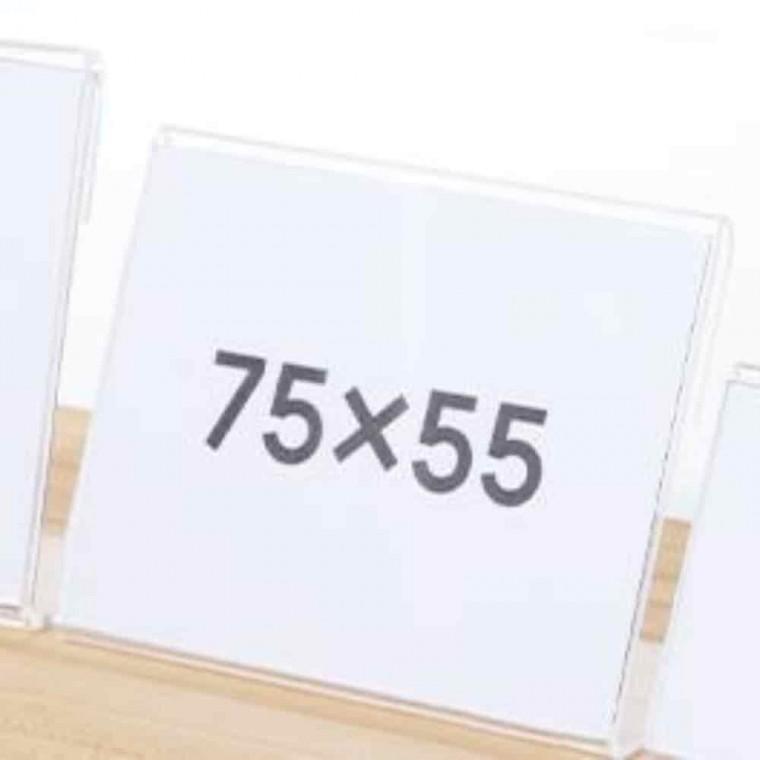 아크릴 메뉴판 투명 스탠드 7.5x5.5 아크릴케이스 아크릴꽂이 아크릴포켓 테이블메뉴판 아크릴꽂이판