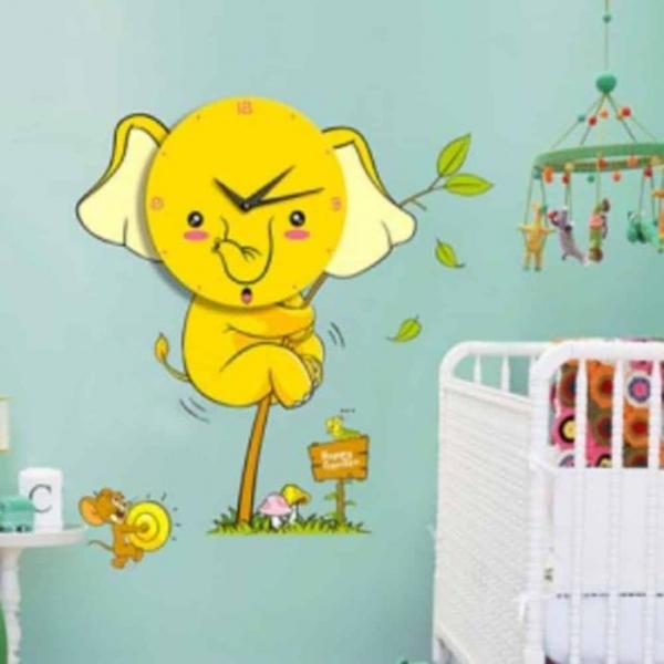 벽시계 소심코끼리 시계DIY 놀이방꾸미기 유치원시계