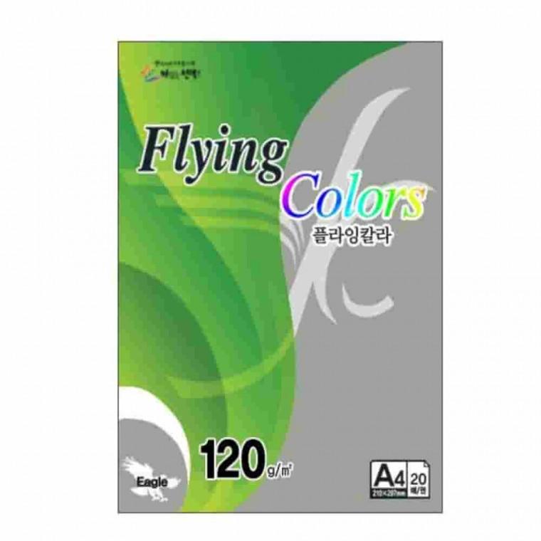플라잉칼라 회색 A4 120 g20매 A4종이 인쇄용지 복사지 A4색지