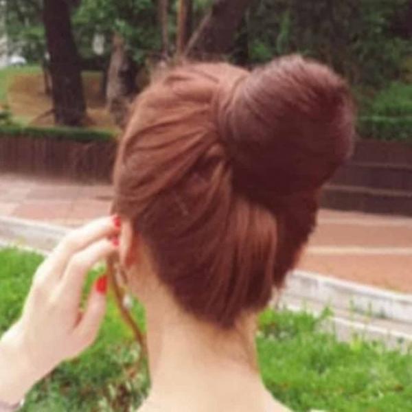 당고머리 내츄럴 브라운 당고머리가발 업스타일 업스타일가발