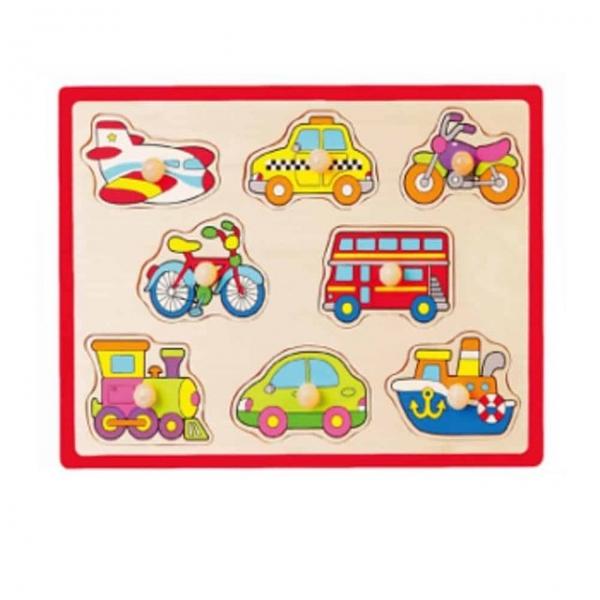 꼭지퍼즐 교통 학습교구 자동차꼭지퍼즐 교구퍼즐