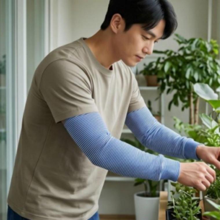 작업용 공방 식당 위생토시 통기성 좋은 오염방지 팔토시 5세트