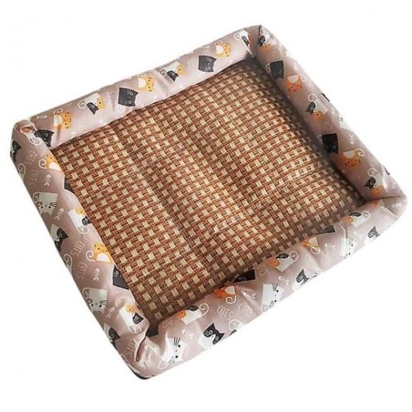 애견 라탄 방석 중형 개방석 반려견방석 강아지침대