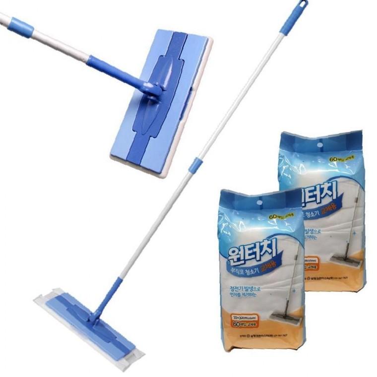 삼정크린 리필선택 깔끔 원터치 정전기 부직포 청소기