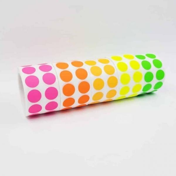 원형 스티커 1.5cm 미니원형스티커 닷스티커 무지스티커