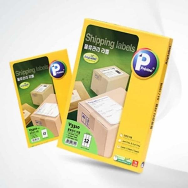 물류관리 라벨 3칸 100매 사이즈라벨 스티커라벨지