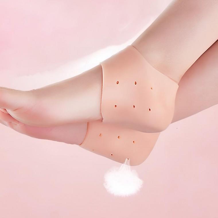 실리콘 발뒤꿈치 패드 뒷꿈치 갈라짐 각질 패드 2P