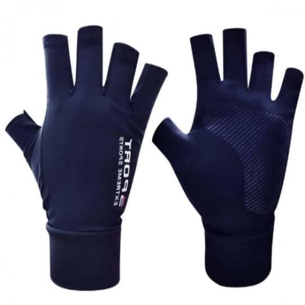 하프 핑거 장갑 남색 등산용품 오토바이장갑 등산용장갑