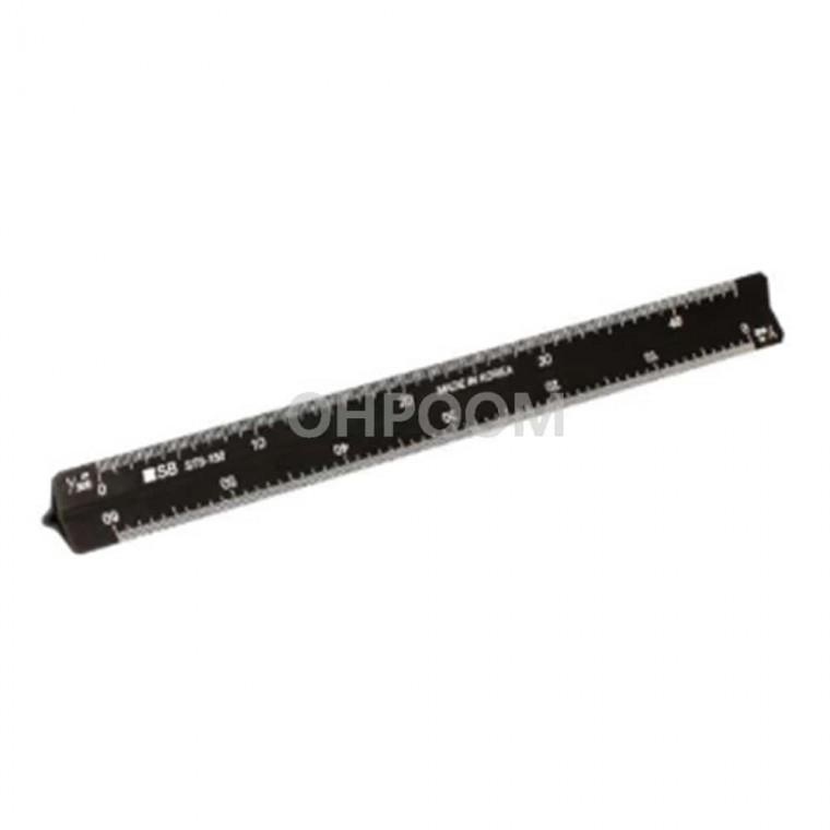 삼각스케일자 150mm 지도스케일자 인테리어측정삼각자 작업용도면삼각자