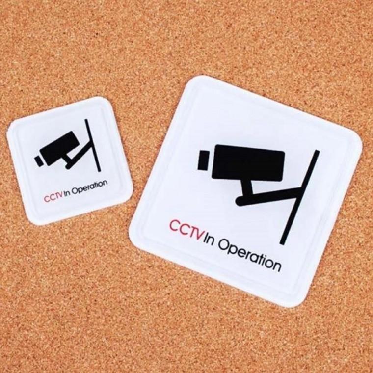 CCTV 촬영중 몰딩사인 표지판 감시카메라 안내 표찰