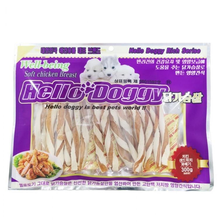 강아지닭가슴살간식 치킨샌드위치꽈배기 애견간식 강아지저지방간식 애완견간식