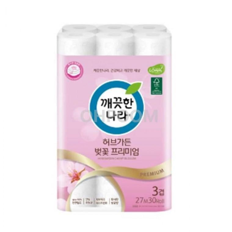 3겹 데코 화장지 30롤 27M 부드러운화장지 고급화장지 3겹화장지