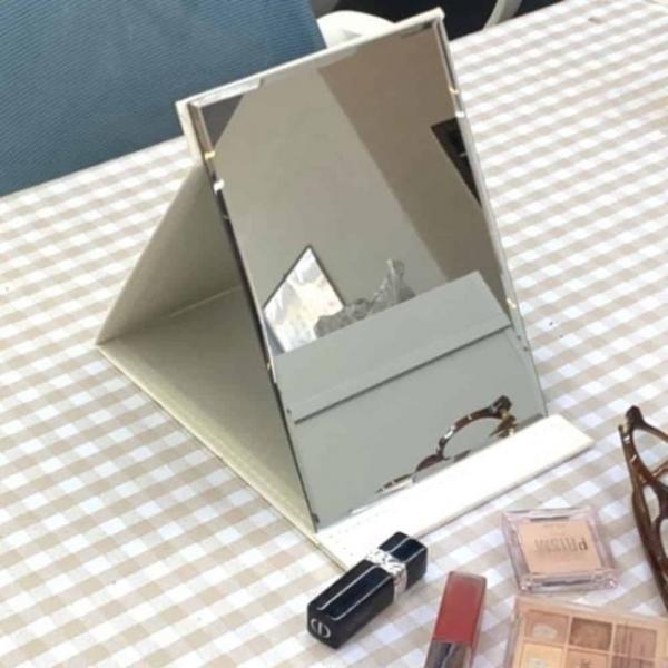 사각 탁상거울 화이트 중 화장대거울 접이식거울 예쁜탁상거울