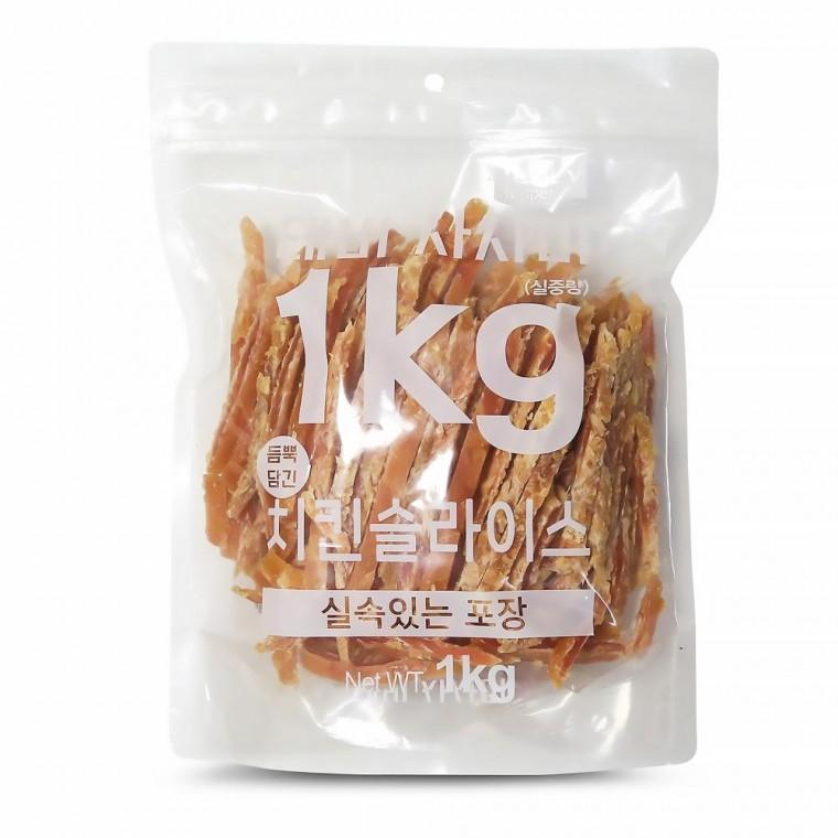 강아지간식슬라이스 치킨슬라이스 개간식 강아지간식닭고기슬라이스 강아지육포