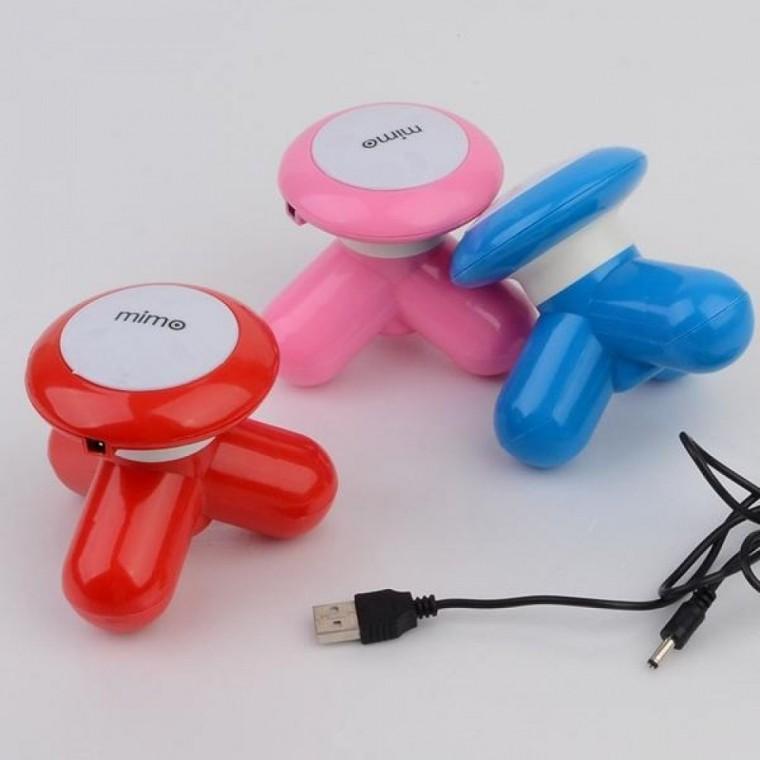 충전식 USB 미니 마사지기 소형 핸드 진동 안마기 휴대용