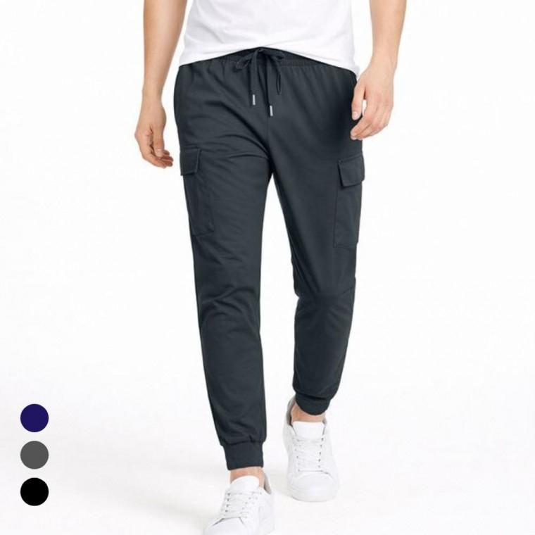 냉감 남자 여름바지 작업복 운동 카고 조거 바지 팬츠