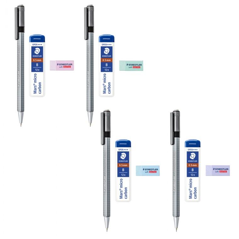 스테들러 샤프 0.5mm 774 25-05 지우개 샤프심세트 랜덤발송 2개입