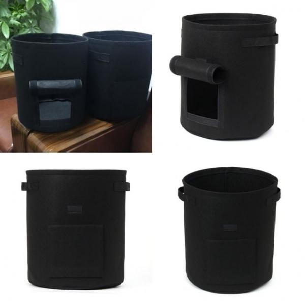 고구마 감자키우기 부직포 화분 2p세트 35x40cm 블랙 아파트텃밭 옥상텃밭