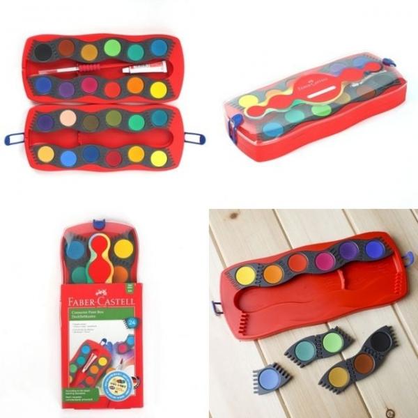 파버카스텔 24색 커넥터 수채물감 화방용품 미술도구