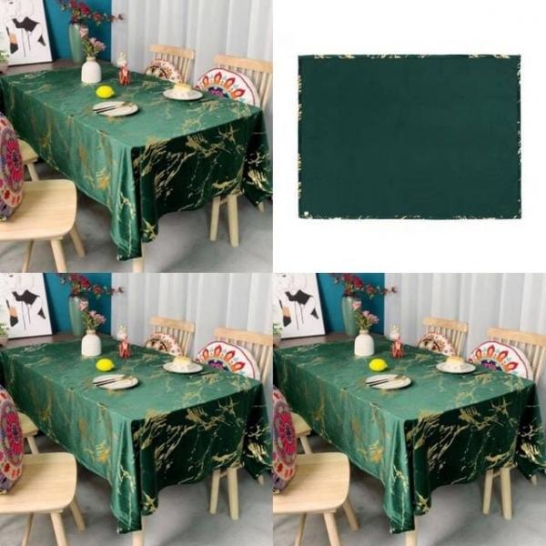 골드 마블 식탁보 140x100cm 그린 식탁커버 책상매트