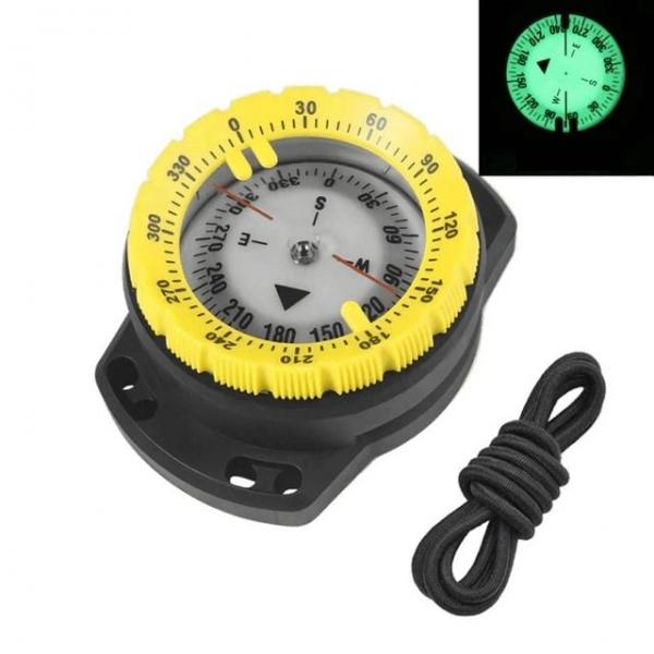 스쿠버 나침반 옐로우번지줄 서바이벌나침반 나침트랩