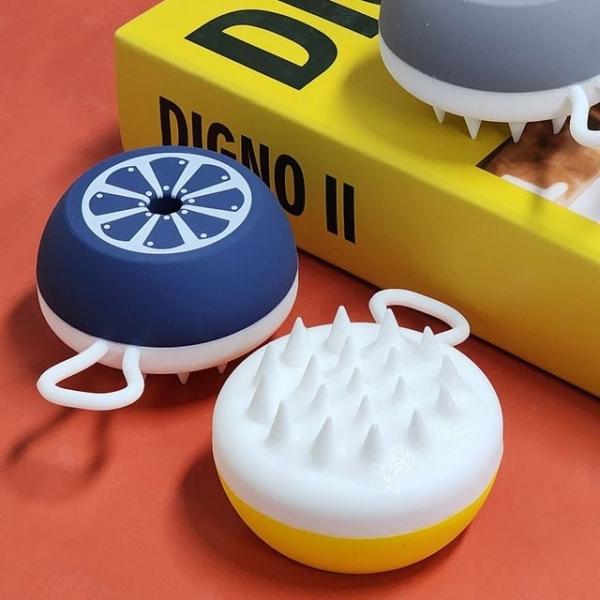 실리콘 샴푸통 뾰족 브러쉬 애견목욕용품 애견빗