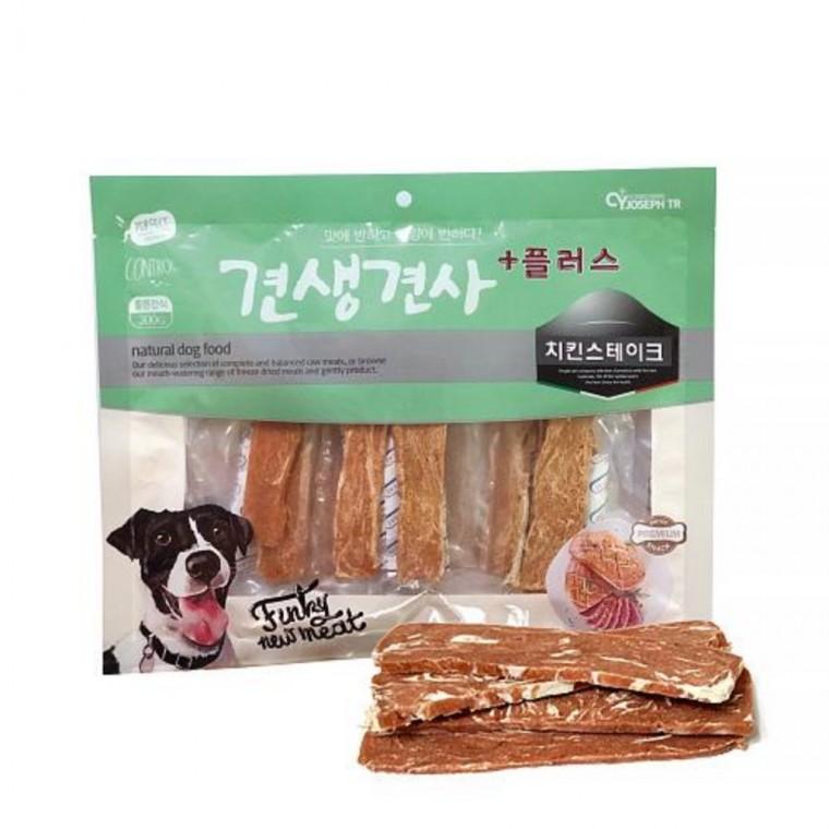 강아지산책간식 치킨스테이크 노령견간식 반려견훈련용간식 강아지닭고기간식