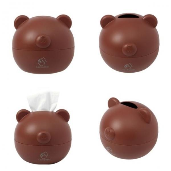 베어 휴지케이스 브라운 휴지디스펜서 두루마리휴지케이스