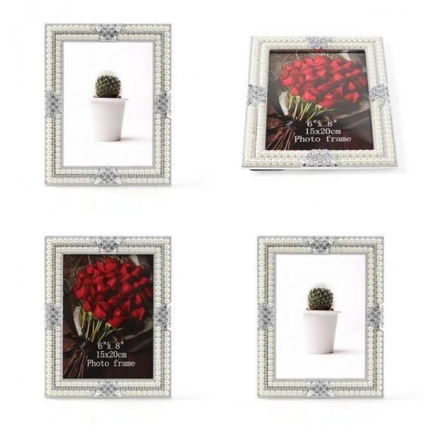 진주 크리스탈 사진 액자 6x8 백일액자 신혼집액자