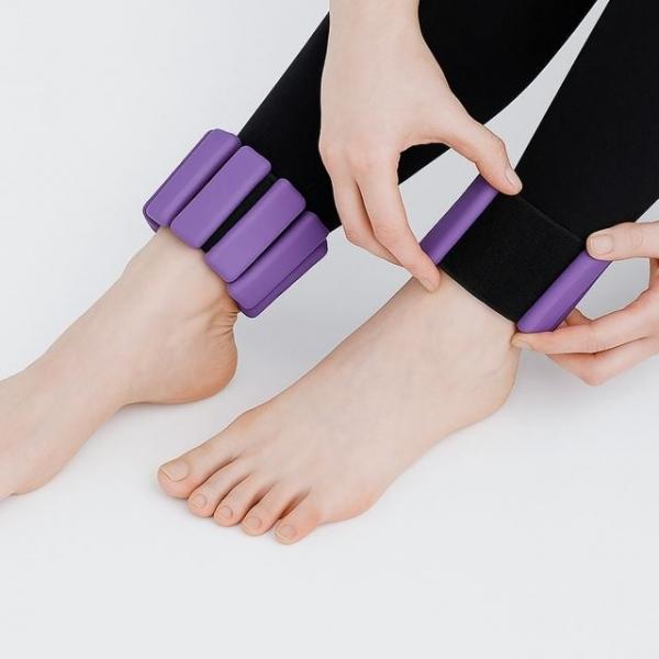 트레이닝 중량 밴드 2p세트 250g 퍼플  손목발목중량밴드 손목아령밴드