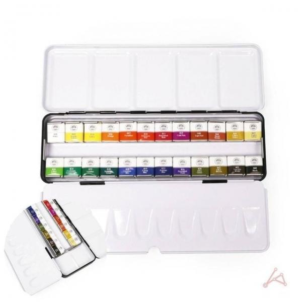 고체물감 24색 미술물감 미술재료