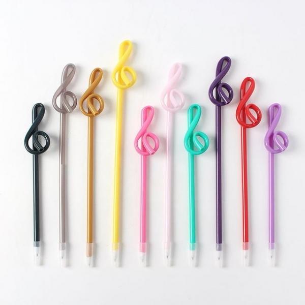 컬러 높은음자리 볼펜 10p세트 볼펜판촉물 회사볼펜