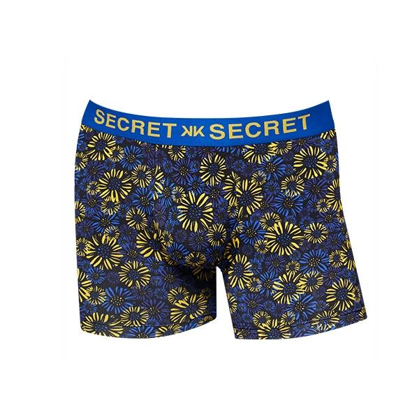 TRY 화려한 플라워 패턴 남성 팬티 1매 (블루)