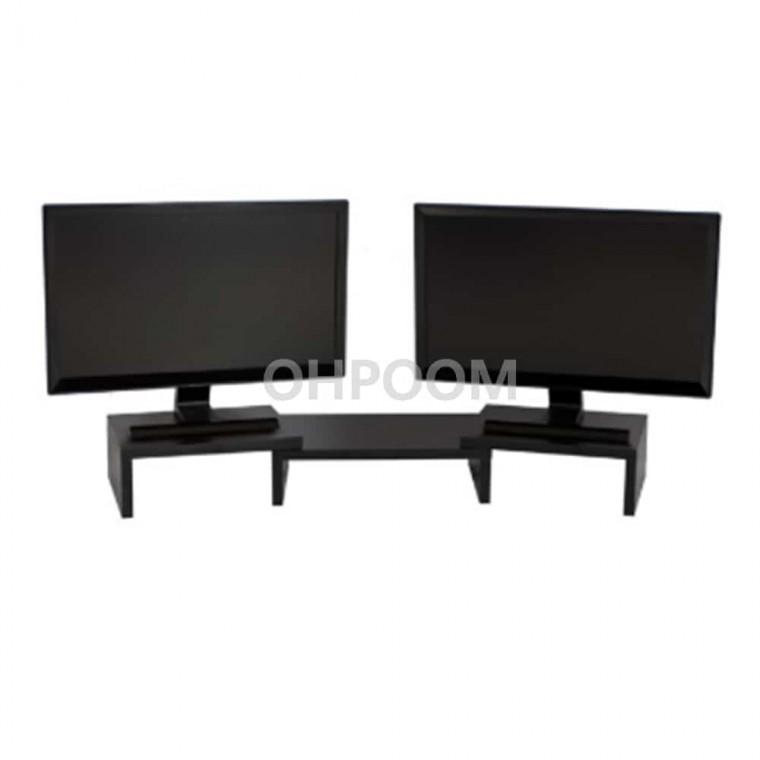 듀얼모니터받침대 930 x 235 x 120mm 컴퓨터모니터받침대 컴퓨터모니터받침 깔끔한모니터받침대