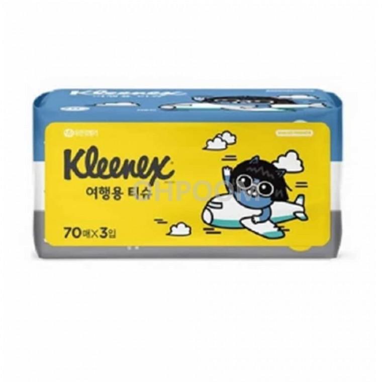 여행용 티슈 70매x3개입 차량용휴지 휴대용휴지 차량용티슈